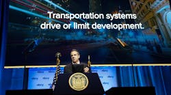 Gov. Andrew Cuomo speaks at Association for a Better New York luncheon where he announced a proposal for the Empire Station Complex.