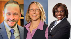 Left to right: Brendan Finn; Della Mosier and Lucinda Broussard.