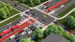 Wake County's proposed BRT corridor includes bus-only lanes, priority signaling and stations instead of stops for easier boarding. Wake County's proposed BRT corridor includes bus-only lanes, priority signaling and stations instead of stops for easier boarding.