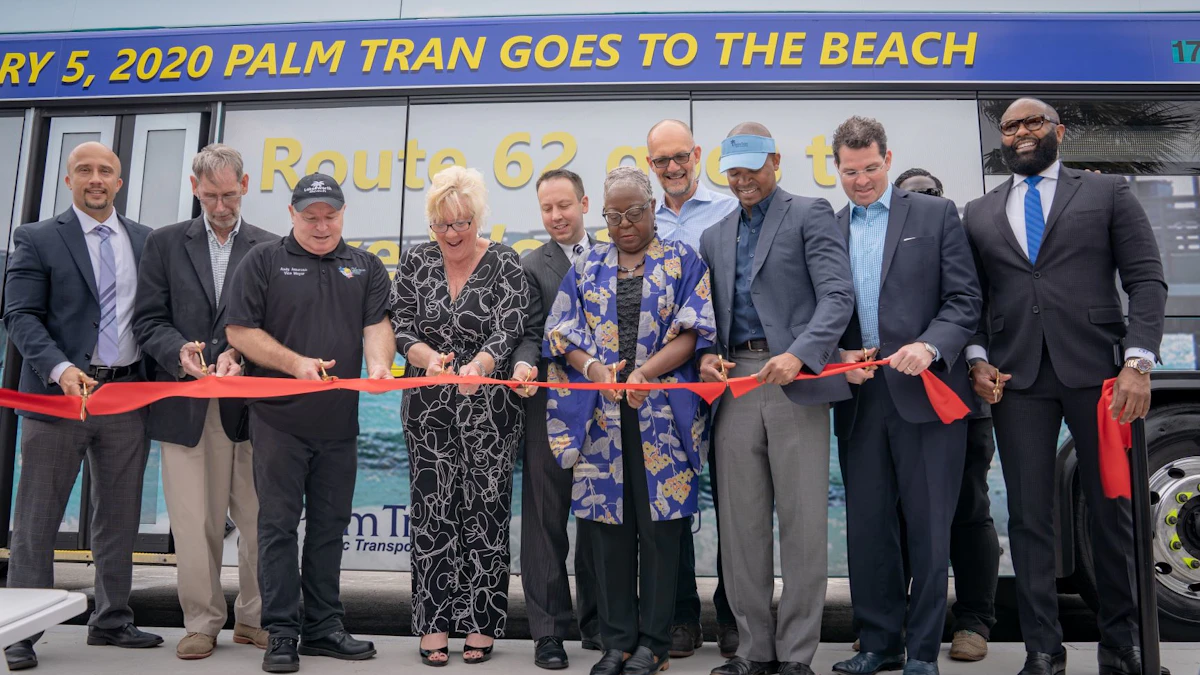 Palm Tran Celebrates Beach Bus Extension In Ribbon Cutting Ceremony 