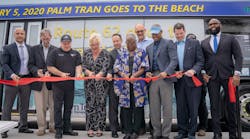 (L-R) Palm Tran Interim Director of Transit Planning Steven Anderson, Lake Worth Beach Commissioner Herman Robinson, Lake Worth Beach Vice-Mayor Andy Amoroso, Lake Worth Beach Mayor Pam Triolo, Palm Beach County Mayor Dave Kerner, County Administrator Verdenia C. Baker, Lake Worth Beach City Manager Michael Bornstein, Commissioner Mack Bernard, Assistant County Administrator Todd J. Bonlarron and Palm Tran Executive Director Clinton B. Forbes. (L-R) Palm Tran Interim Director of Transit Planning Steven Anderson, Lake Worth Beach Commissioner Herman Robinson, Lake Worth Beach Vice-Mayor Andy Amoroso, Lake Worth Beach Mayor Pam Triolo, Palm Beach County Mayor Dave Kerner, County Administrator Verdenia C. Baker, Lake Worth Beach City Manager Michael Bornstein, Commissioner Mack Bernard, Assistant County Administrator Todd J. Bonlarron and Palm Tran Executive Director Clinton B. Forbes.
