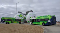 Pictured are StarTran buses, which operate in Lincoln City.