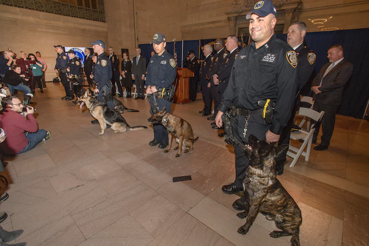 Five Canine Officers Complete MTA PD Anti terrorism Training Course 