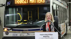 Canada Minister of Infrastructure and Communities Catherine McKenna speaks at an event in Stratford, Ontario.