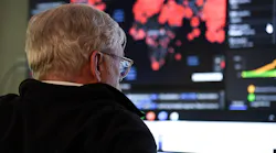 Pat Foye at a March 16 meeting in MTA’s situation room. Foye, who has tested positive for COVID-19, has not been in the MTA offices since Wednesday, March 25.
