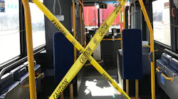 OC Transpo will be instituting rear door entry/exit to provide operators more distance from exposure to possible risk of the coronavirus. Tape provides an extra visual reminder for riders to not approach the driver. Riders with accessibility issues may still board at the front of vehicles.