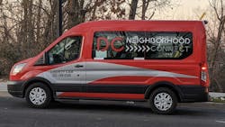 Repurposed DC Neighborhood Connect vehicles will be used for the on-demand service for essential healthcare workers.