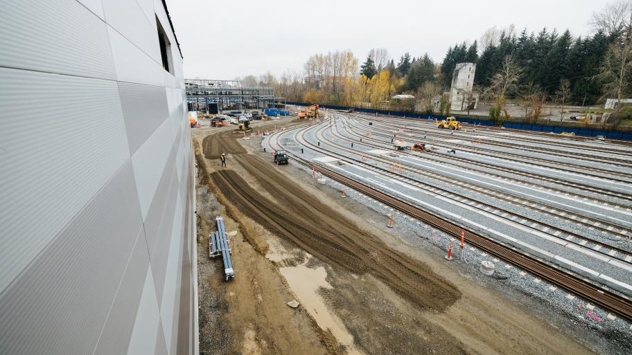 Work on Sound Transit's Link Operations and Maintenance Facility East is one of the limited exceptions to the agency's temporary halting of non-critical construction activities.