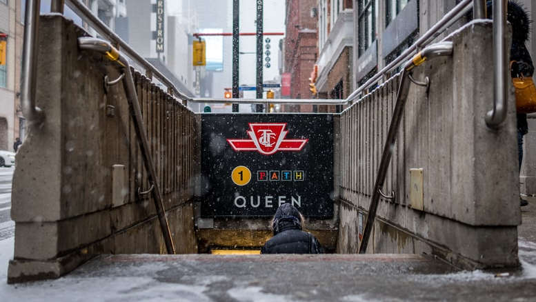 A station entrance to TTC's system.