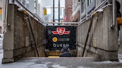 A station entrance to TTC's system. A station entrance to TTC's system.