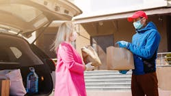 Via partners with Genuine Foods to deliver meals to students. Via partners with Genuine Foods to deliver meals to students.