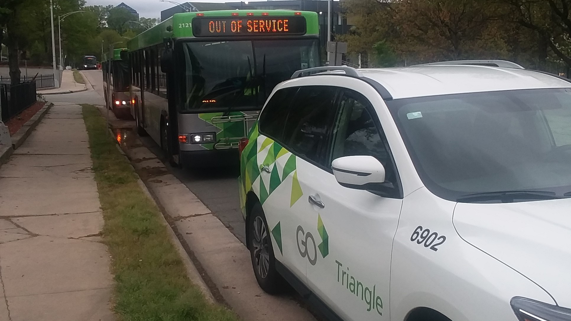 GoTriangle has been working with Durham County Emergency Management to transport unsheltered individuals to hotels during the novel coronavirus pandemic.