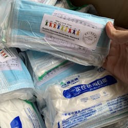 A box of masks that were donated to Cap Metro by the Austin Chinese-American Network. A box of masks that were donated to Cap Metro by the Austin Chinese-American Network.