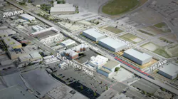 Rendering of the completed 25th Ave Grade Separation Project.