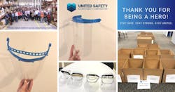United Safety is using its manufacturing assembly lines to produce PPE for frontline workers.