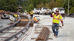Rebar is laid in September 2019 as support for the Purple Line light-rail project. The team responsible for the project's construction, Purple Line Transit Constructors has decided to pull out of the project. Rebar is laid in September 2019 as support for the Purple Line light-rail project. The team responsible for the project's construction, Purple Line Transit Constructors has decided to pull out of the project.