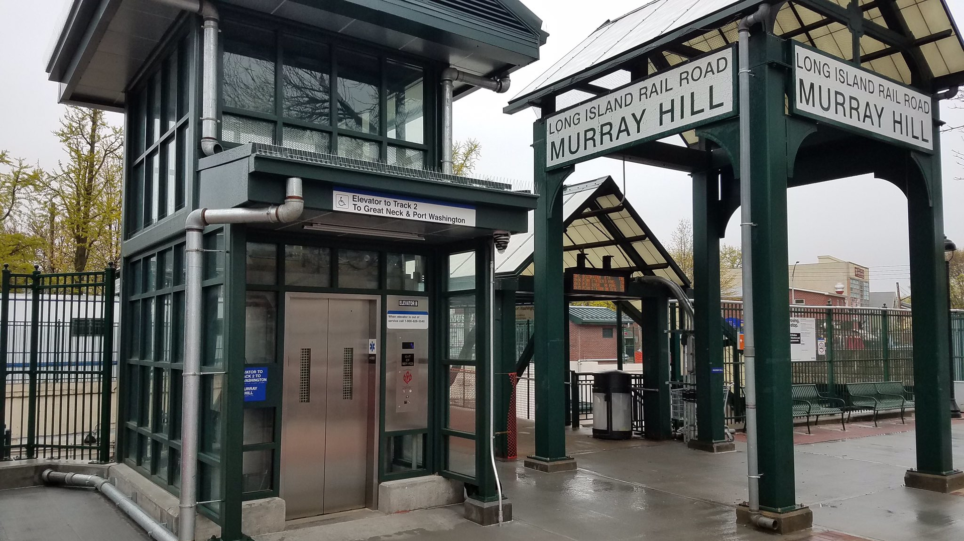 The Murray Hill LIRR Station now has two elevators, one for each end of the platform.