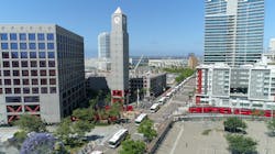 Employees and guests lined the sidewalks with masks and distancing to view a tribute procession in honor of Paul Jablonski. Employees and guests lined the sidewalks with masks and distancing to view a tribute procession in honor of Paul Jablonski.