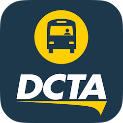 DCTA's newly branded microtransit app features DCTA's logo as the identifying icon. DCTA's newly branded microtransit app features DCTA's logo as the identifying icon.