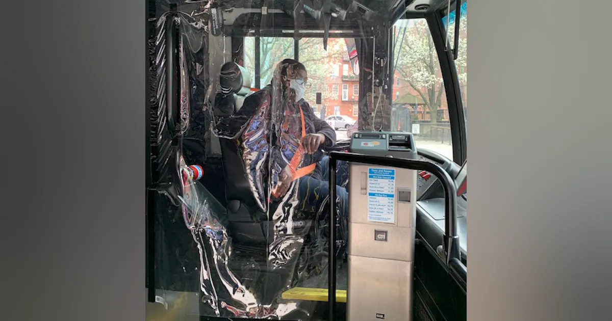 Cleveland Rta Inside Greater Cleveland RTA installs vinyl protective barriers between ...