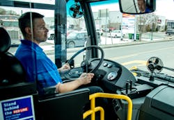 Nova Bus&apos; LFS driver barrier provides operators with extra protection.
