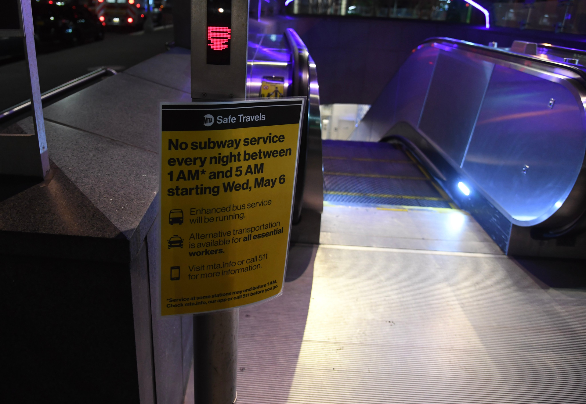 New York City's subway system sees overnight closures systemwide for enhanced cleaning.