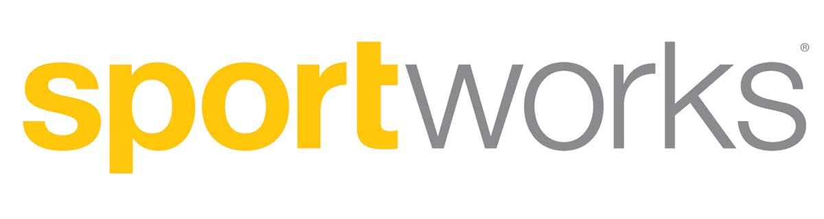 Sportworks Logo Yellow Gray