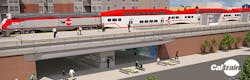 Rendering of Hillsdale Station. Rendering of Hillsdale Station.