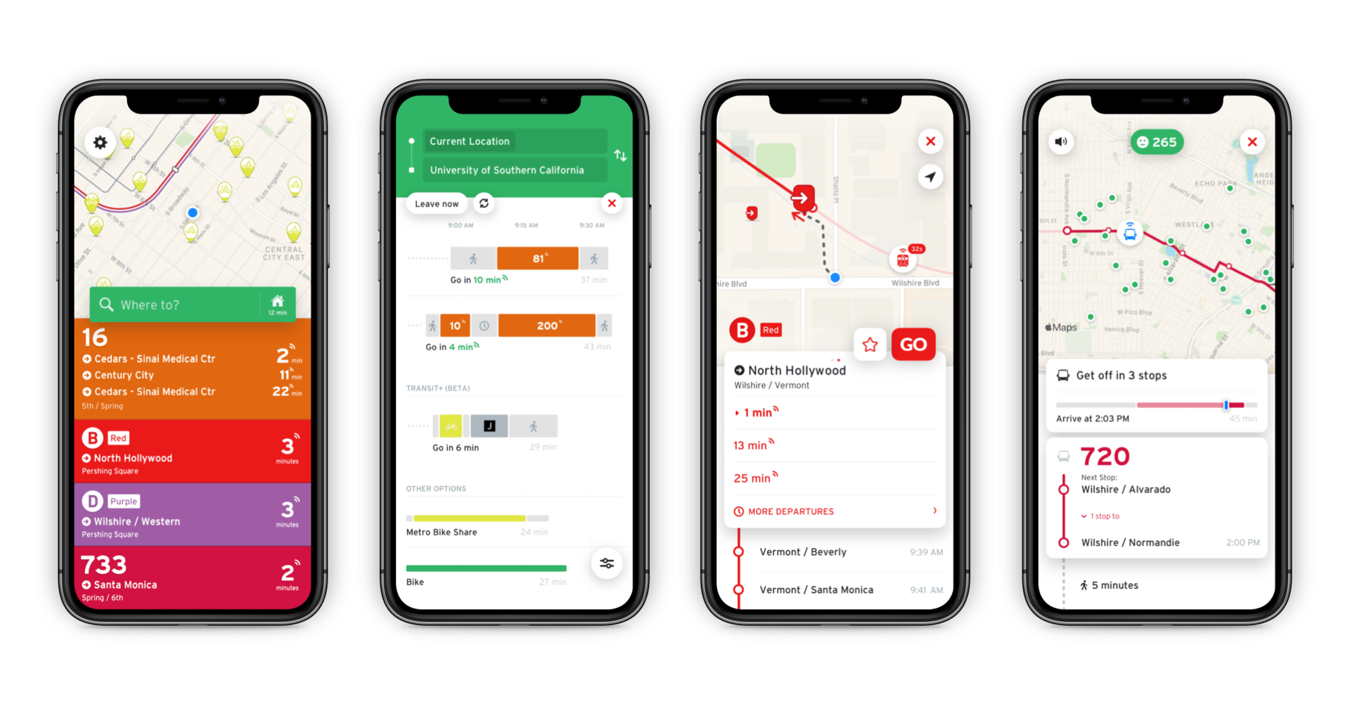 The Transit app is L.A. Metro's new official app.