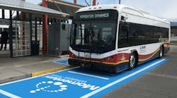 Momentum wireless-charged EV bus at Link Transit.