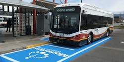 Momentum wireless-charged EV bus at Link Transit.