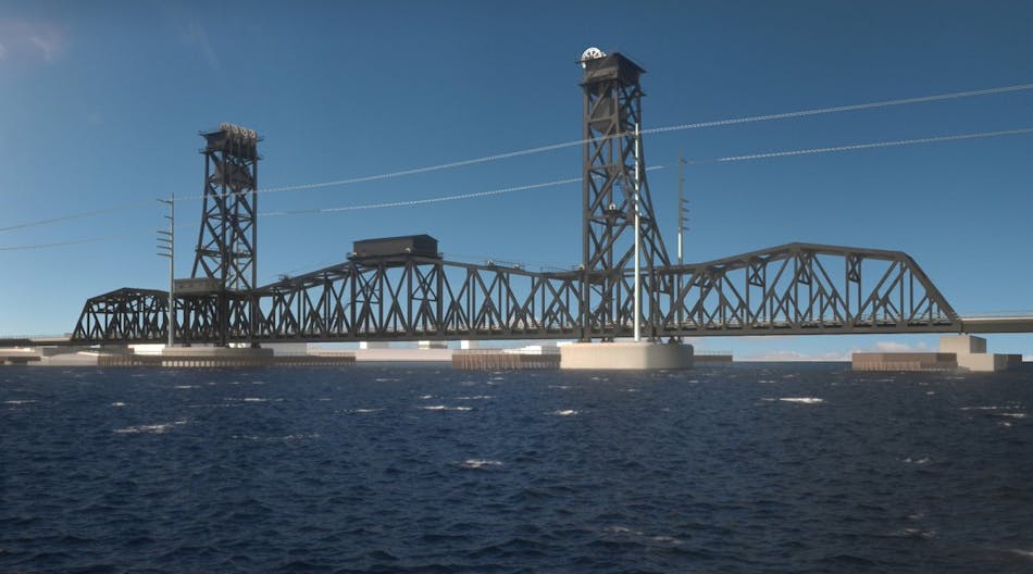 A rendering of the new bridge.