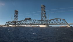 A rendering of the new bridge. A rendering of the new bridge.