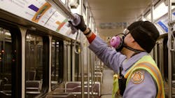 Cleaners will disinfect the common touchpoints on all trains and buses, including LIFT paratransit vehicles, during the day. Cleaners will disinfect the common touchpoints on all trains and buses, including LIFT paratransit vehicles, during the day.