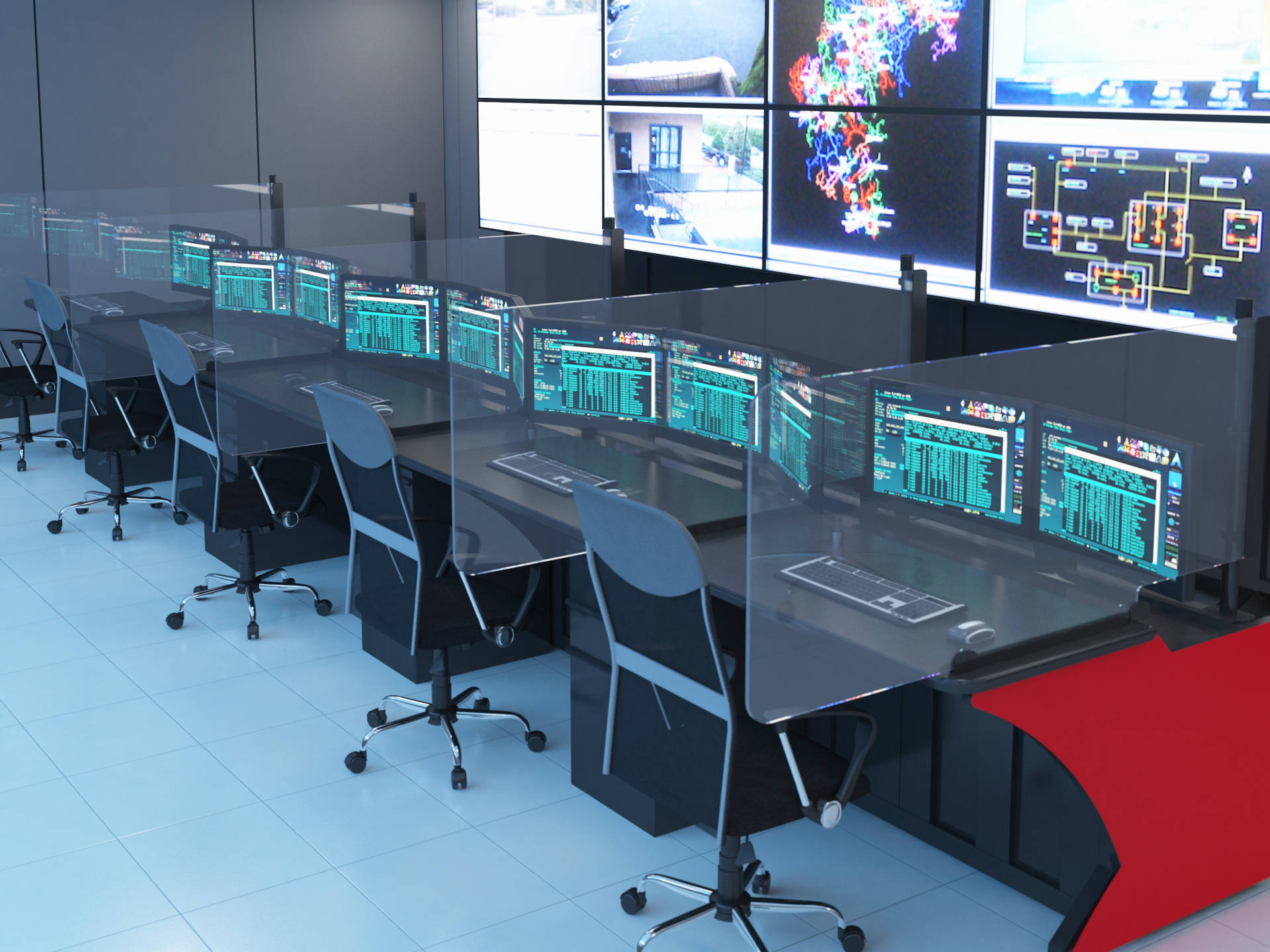 Winsted's new protective operator partitions feature temporary or permanent installation options.