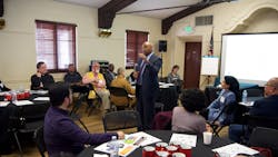 L.A. Metro CEO Phil Washington at a Faith Leader’s roundtable event. L.A. Metro CEO Phil Washington at a Faith Leader’s roundtable event.