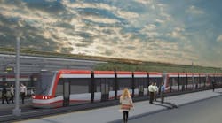 A rendering of the future Green Line LRT project.