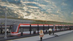 A rendering of the future Green Line LRT project. A rendering of the future Green Line LRT project.