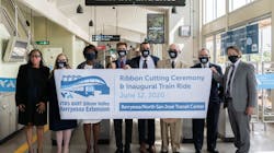 The first ribbon cutting ceremony to celebrate the start of BART service to Silicon Valley occured at the Berryessa/North San Jos&eacute; Transit Center, which was followed by another ceremony at Milpitas Transit Center on June 12.