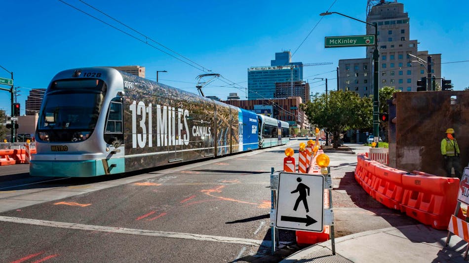 Valley Metro received a $200-million allocation for a 5.5-mile extension of its light-rail system from downtown Phoenix to the South Mountain Village Core.