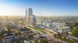In addition to affordable housing, the Mandela Station TOD will include more than 50,000-square feet of neighborhood-serving retail and 300,000-square feet of office space. In addition to affordable housing, the Mandela Station TOD will include more than 50,000-square feet of neighborhood-serving retail and 300,000-square feet of office space.