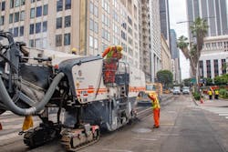 StreetsLA construction crews began their repaving work last week on 6th Street and will be working on 5th Street this week. StreetsLA construction crews began their repaving work last week on 6th Street and will be working on 5th Street this week.
