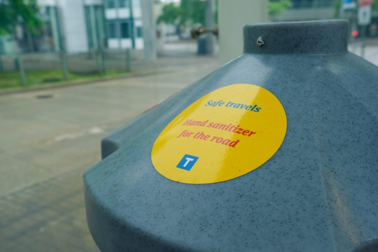 TransLink adds more hand sanitizer dispensers throughout the system.