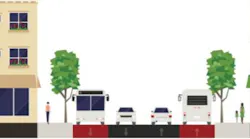 Martin Luther King, Jr. Avenue SE bus lanes