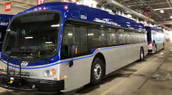 One of 21 new electric buses that will enter service on Edmonton Transit Service's network in late summer.