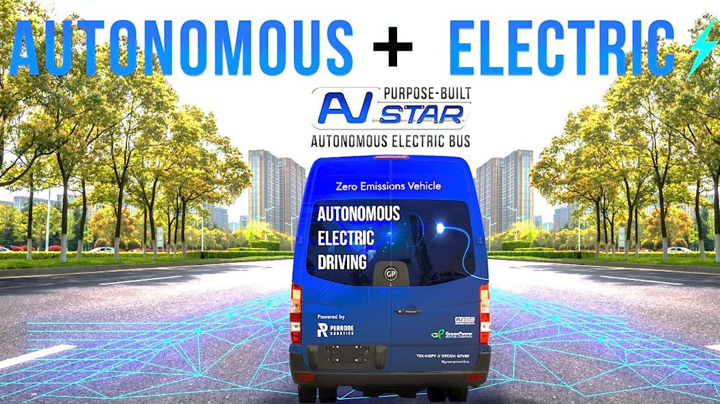 GreenPower&rsquo;s EV Star integrating Perrone Robotics components for Jacksonville&rsquo;s autonomous transit network.