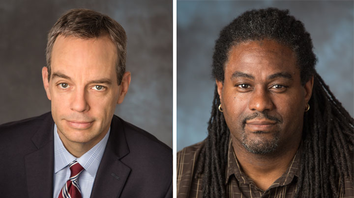 Left, Rob Gannon, right, Terry White