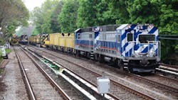 The new MotivePower locomotives will be used on New York City Transit work trains, similar to the one seen in this 2015 file image. The new MotivePower locomotives will be used on New York City Transit work trains, similar to the one seen in this 2015 file image.