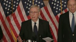 Sen. Mitch McConnell speaks during the evening of July 27 following the release of the Senate GOP's HEALS Act COVID-19 stimulus proposal. Sen. Mitch McConnell speaks during the evening of July 27 following the release of the Senate GOP's HEALS Act COVID-19 stimulus proposal.