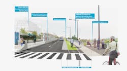 A rendering of what a possible future Dundas BRT corridor could look like. A rendering of what a possible future Dundas BRT corridor could look like.